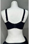 Women's Tulle Detailed Underwire-Free Gathering Black Bra - 2