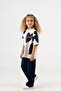 4-5-6-7-8 Years Old Girls' Heart Printed Set - 3