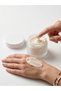 12 Pieces Frosted White Glass with White Cap Lip Sleeping Cream Cosmetic Hand Care Travel Jar 50 ml - 2