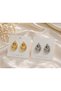 Zr Model Multiple Hoop Earrings with Gold and Silver Options – Trendy Modern Design Stylish Women's Earrings - 4