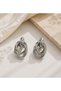 Zr Model Multiple Hoop Earrings with Gold and Silver Options – Trendy Modern Design Stylish Women's Earrings - 3