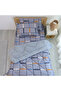 Single Patterned Pufidik Wellsoft Sleep Set & Quilt + 2 Pillowcases + Fitted Sheet