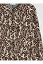 Brown Hakim Collar Floral A-Line Dress (S6) - 7
