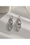 ZR Model Large Chain Dangle Earrings | Gold & Silver Modern, Chic, Trendy Earrings - 2