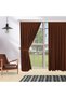 1-2 Seyrek Pi̇le Single Wing Brown Color Island Background Curtain, Background Curtain with Bird Gift - 5
