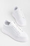 Men's White Casual Shoes with White Stitched Soles - 4