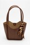 Women's Shoulder Bag with Shawl Detail, Set of 2, Daily Stylish Handbag with Wallet - 2