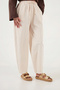 High Waist Tie-Up Tapered Leg Comfortable Trousers Pants 6923905 - 4