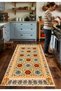 Sdt Papatya Garden Classic Frame Woven Base Decorative Carpet Sdt632 - 3