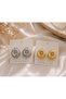 ZR Model 3 cm Hoop Design Women's Earrings in Silver and Gold Tones: Stylish, Modern, and Trendy Earrings - 4