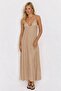 Beige Strappy Casual Maxi Dress
