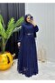 Seasonal Evening Dress/Robe with Flocked Tulle Lining