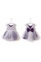 Baby Girl Tulle Lace Dress 0-3 Months Princess Model Fluffy Tulle Special Occasion Mevlütlük, Wedding Dress, Purple - 3