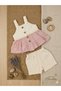 Organic Cotton Muslin Girls' Baby Suspender Dress with Shorts