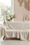 Cotton Sofa Cover with Fringes |   Multi-Purpose Cover |   Sofa Shawl |   Does Not Close the Arms |   170X220 cm