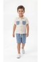 Pocket Detailed Short Sleeve Boys' Shirt & Shorts Set - 2