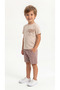 Fashion New Legendary Printed Pocket Cover Combed Cotton Boys' T-Shirt-Shorts Set - 2