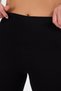 Women's Black Premium Cotton High Waist Gathering Breathable Flexible Leggings - 5