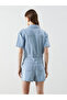 Nevavm Shirt Collar Women's Jean Jumpsuit with a Difference - 4