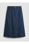 Texx Store Quality A-Line Jean Skirt with Elastic Waist - 5