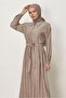 Belted Stone Printed Dress 45763 - 2