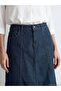 Texx Store Quality A-Line Jean Skirt with Elastic Waist - 3