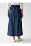Texx Store Quality A-Line Jean Skirt with Elastic Waist - 4
