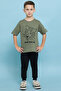 Printed T-Shirt with Crew Neck and Short Sleeves - 5