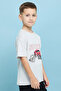 Printed T-Shirt with Crew Neck and Short Sleeves - 2