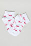3 Pack Patterned Ankle Socks - 4