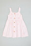 Solid Top and Checked Pinafore Set - 5