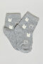 3 Pack Patterned Ankle Socks - 4