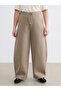 Two Mt Shop Quality Soulife Beige 3 Thread Rastered Plain Loose & Baggy Women's Sweatpants - 6