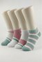 Women's Cotton Booties Socks Colorful 4-Piece Pack - 2