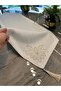 Royal French Lace Corner Tasseled Gold Glitter Ecru Runner 40 X 110 cm - 5