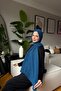 Muslin Shawl - Dark Blue - 3