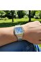 Royal Skeleton Men’s Watch Stainless Steel Dual Tone Square Dial LuxuryWrist Watch - 8