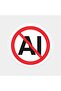 Artificial Intelligence Prohibited Sticker