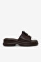 Women's Brown Comfortable Fit Slippers with Logo Detail - 5