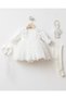 Audrey 4-Piece Luxury Mevlüt Set 100% Cotton Newborn Baby Girl Lace - 2