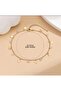 Gold Color Detailed Stone Star Figured Model Foot Anklet - 2