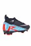 Men's Football Boots-Sock-Style Football Boots for Astroturf and Grass Grounds White-Navy Blue - 4