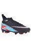 Men's Football Boots-Sock-Style Football Boots for Astroturf and Grass Grounds White-Navy Blue - 2