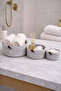 Velora Set of 3 Rope Basket Bathroom Organizer Decorative Organizer Handmade Basket Set - 2
