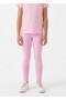 Girls Basic Solid Leggings - Pink color - 2