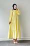 Sleeve Tie Detail Hijab Dress Yellow - 2
