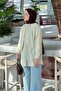 Scarf Detailed Shirt Cream - 2