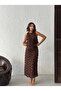 Gül Süzüneli Skirt - Brown |   F2005 - 2