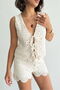 Lace Bohem Beige Shorts Summerwear - 4