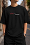 Unisex Paris Written Minimal Oversize T-Shirt 100% Cotton Casual Basic
